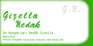 gizella medak business card